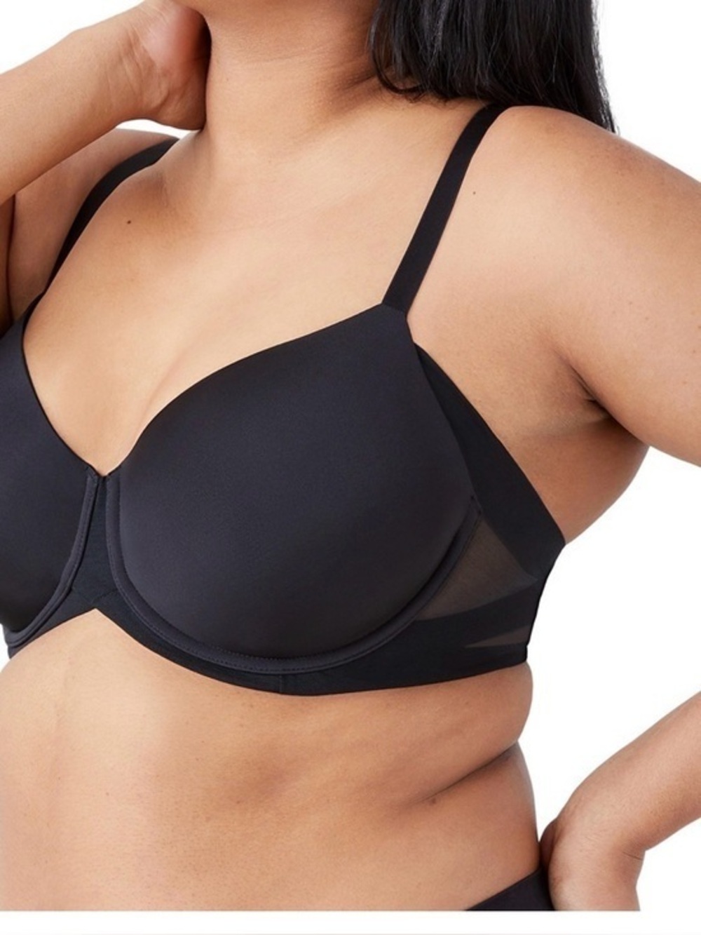 Wacoal Ultimate Side Smoother Underwire T-Shirt Bra Black 36C